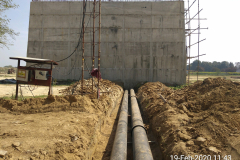 SAS outlet to sludge building