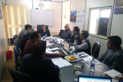 Monthly site visit and review meeting